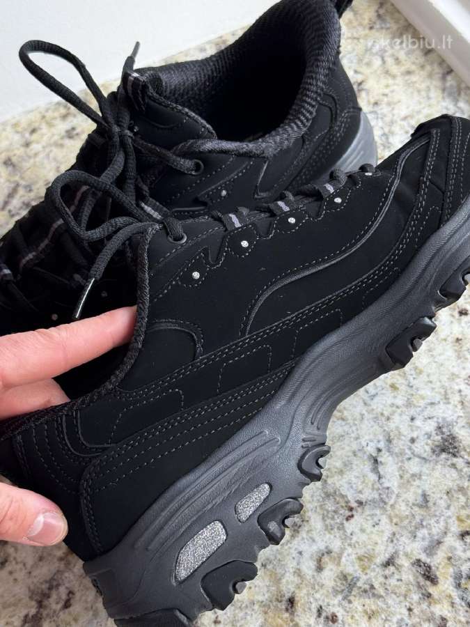 Sketchers juodi moteriški kedai - nuotraukos Nr. 8