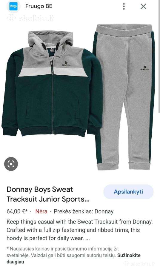Donnay siltas sportinis kostiumas berniukui