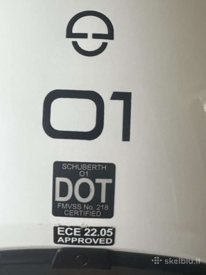 Motociklo šalmas Schuberth O1 S dydis (55 cm) 80€ - nuotraukos Nr. 6