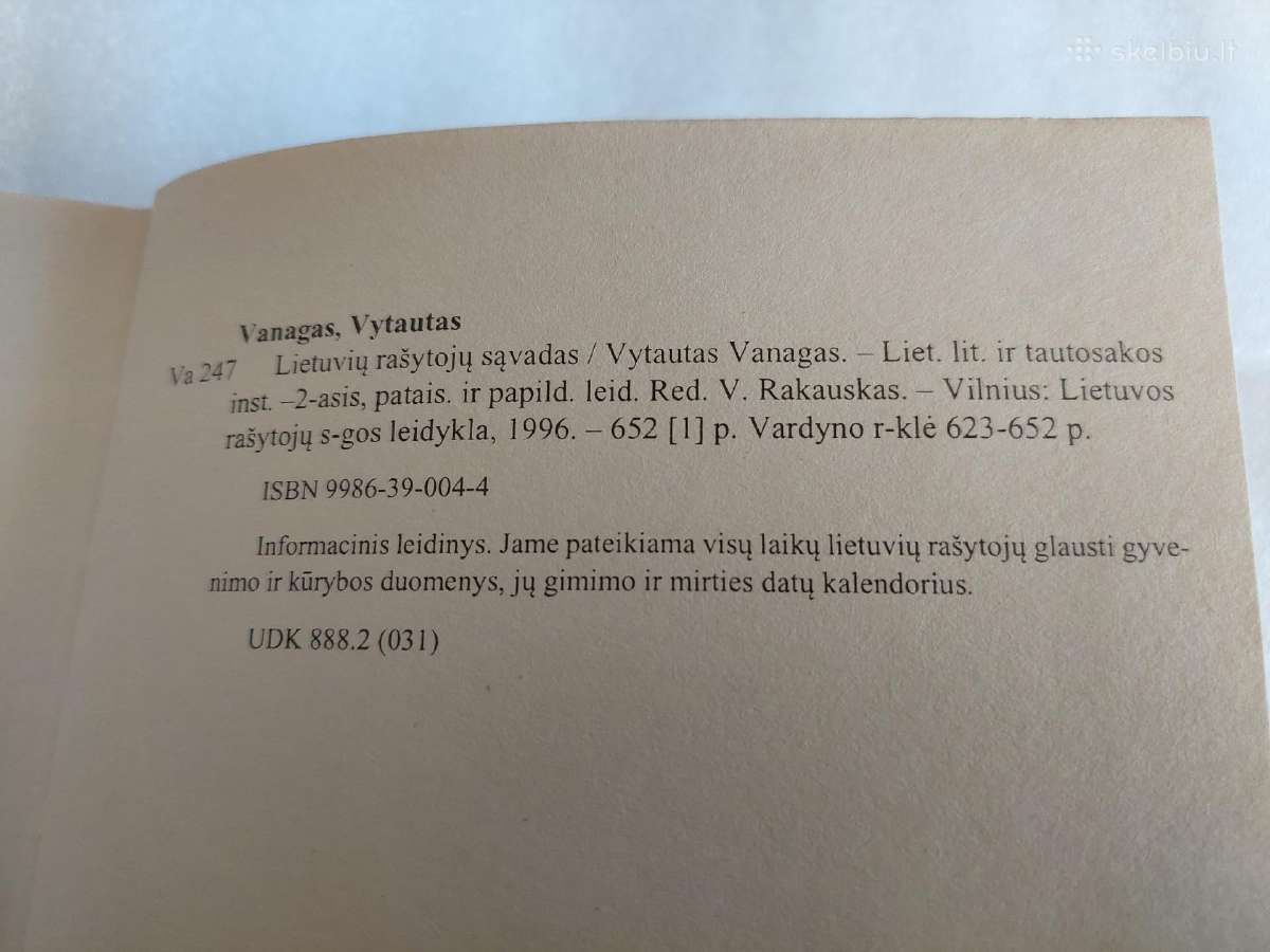 Lietuvių rašytojų sąvadas - nuotraukos Nr. 8
