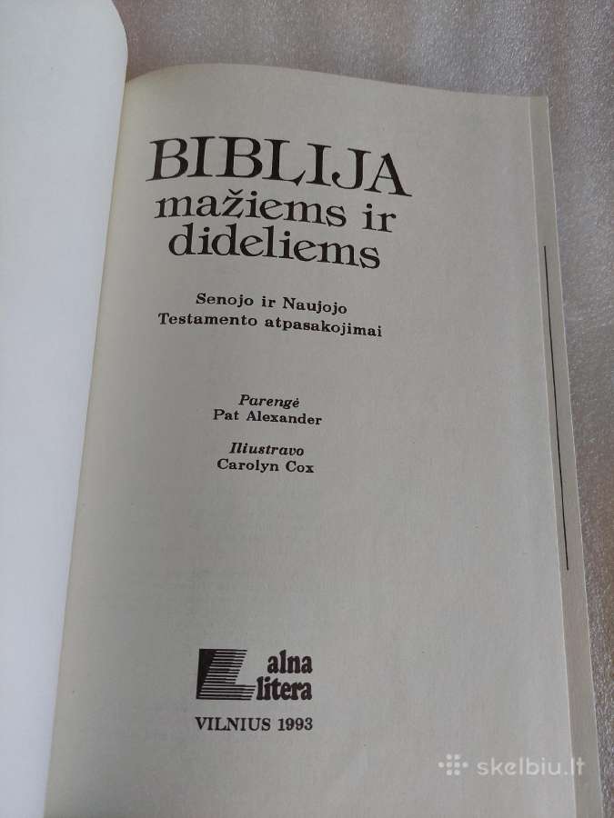 Biblija mažiems ir dideliems - nuotraukos Nr. 2