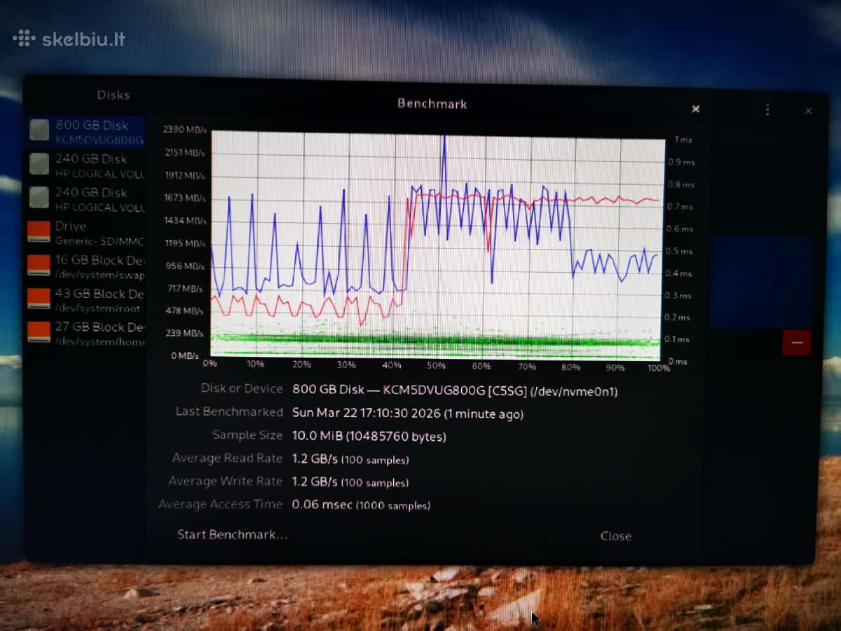 Serverinis U.2 Nvme SSD 800gb (Sed) diskas - nuotraukos Nr. 3
