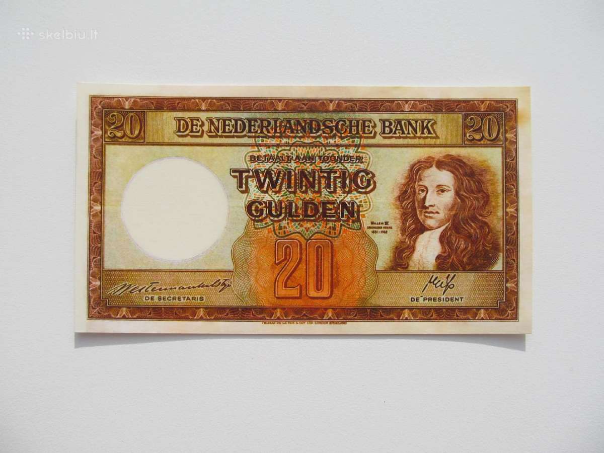 20 guldenu , Nyderlandai , 1945