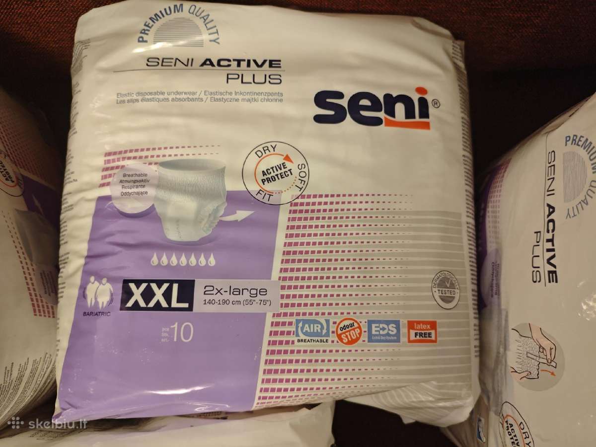 Seni sauskelnės kelnaitės Active Plus, XXL dydis