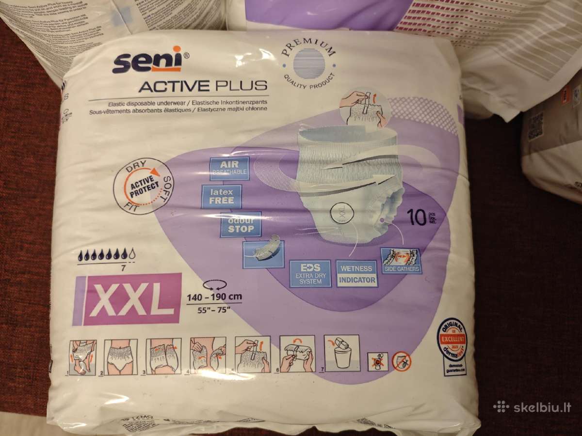 Seni sauskelnės kelnaitės Active Plus, XXL dydis - nuotraukos Nr. 2