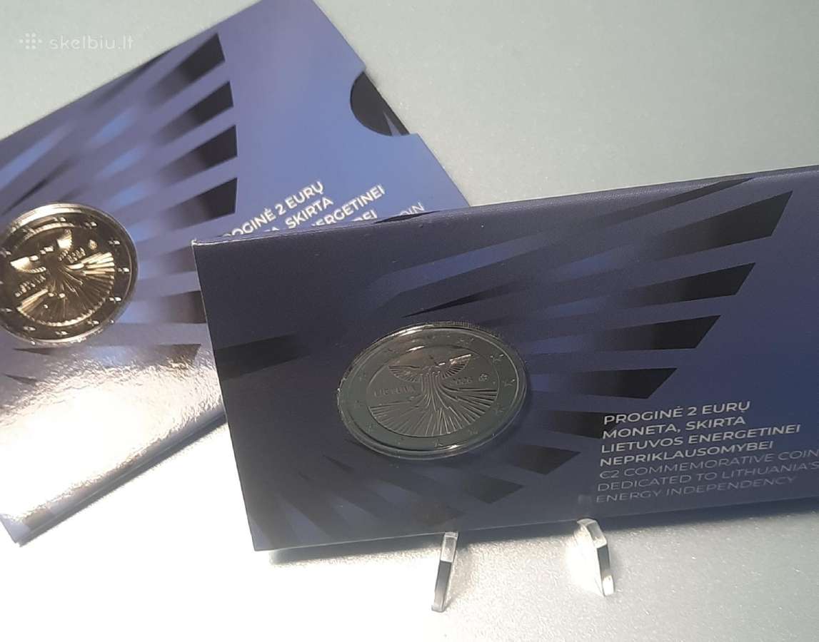 Lietuva, 2 eur moneta.energetinė nepriklausomybė. - nuotraukos Nr. 3