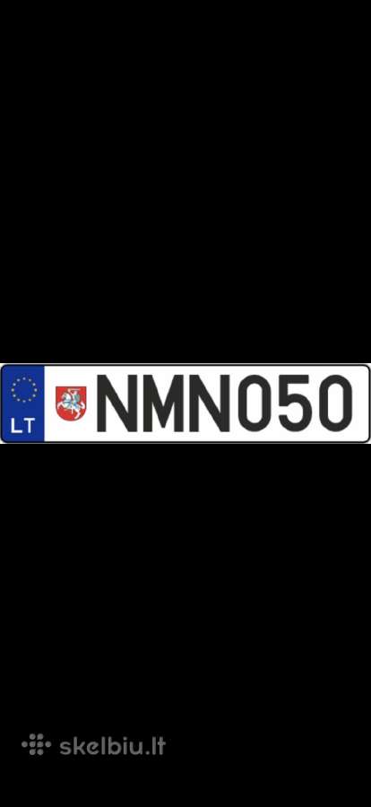 Nauji valstybiniai numeriai Nmn050