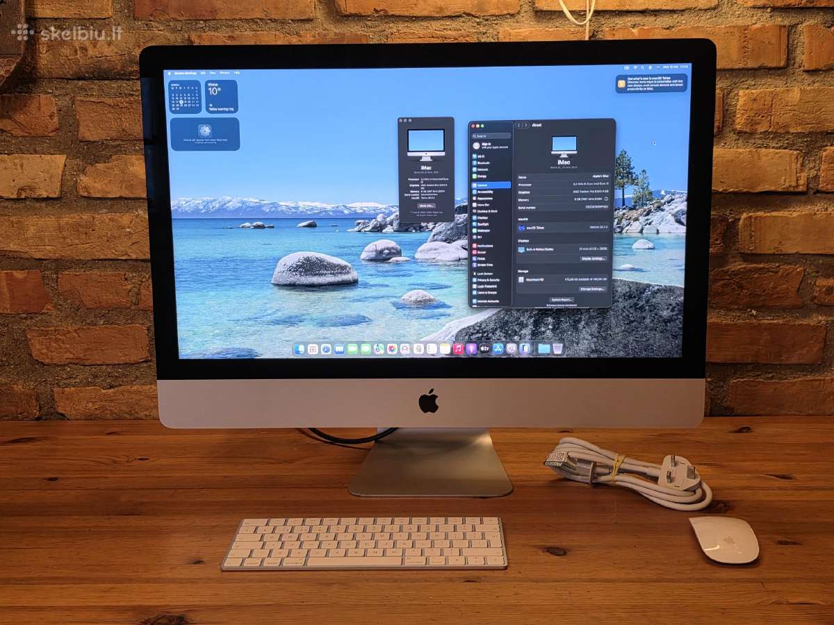 Apple iMac A2115 2020 27" 5k LED 16gb RAM Ne A1419 - nuotraukos Nr. 2