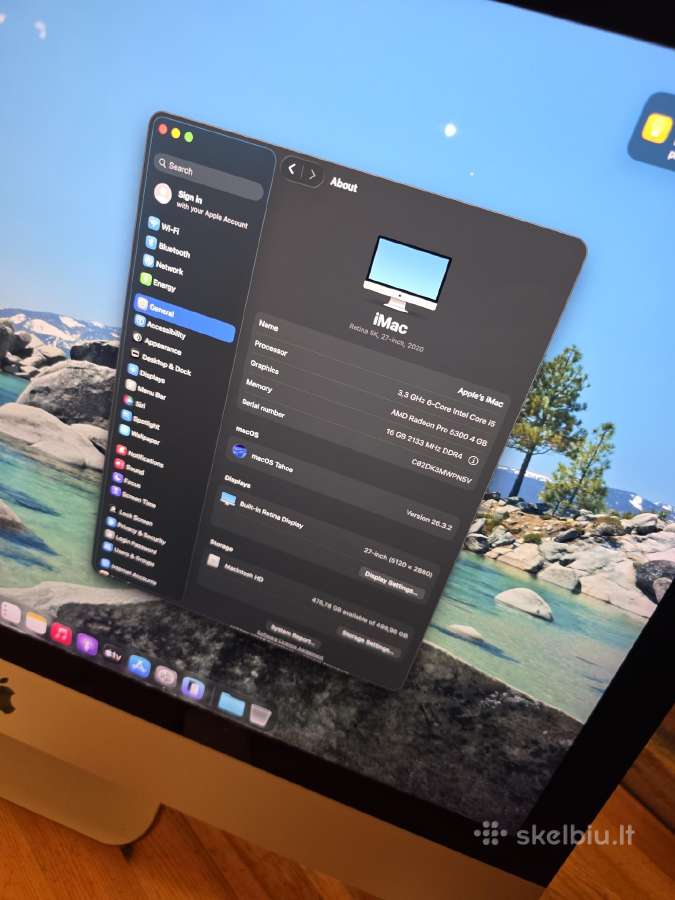 Apple iMac A2115 2020 27" 5k LED 16gb RAM Ne A1419 - nuotraukos Nr. 19