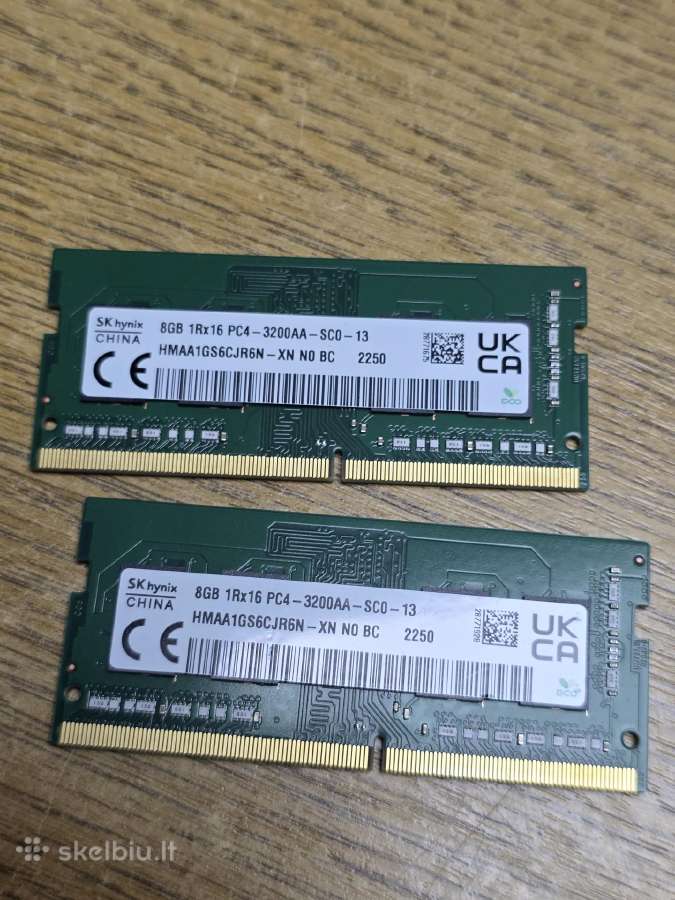 8gb Ddr3 Ddr4 Nesiojamo Kompiuterio Ramai SSD M.2 - nuotraukos Nr. 2