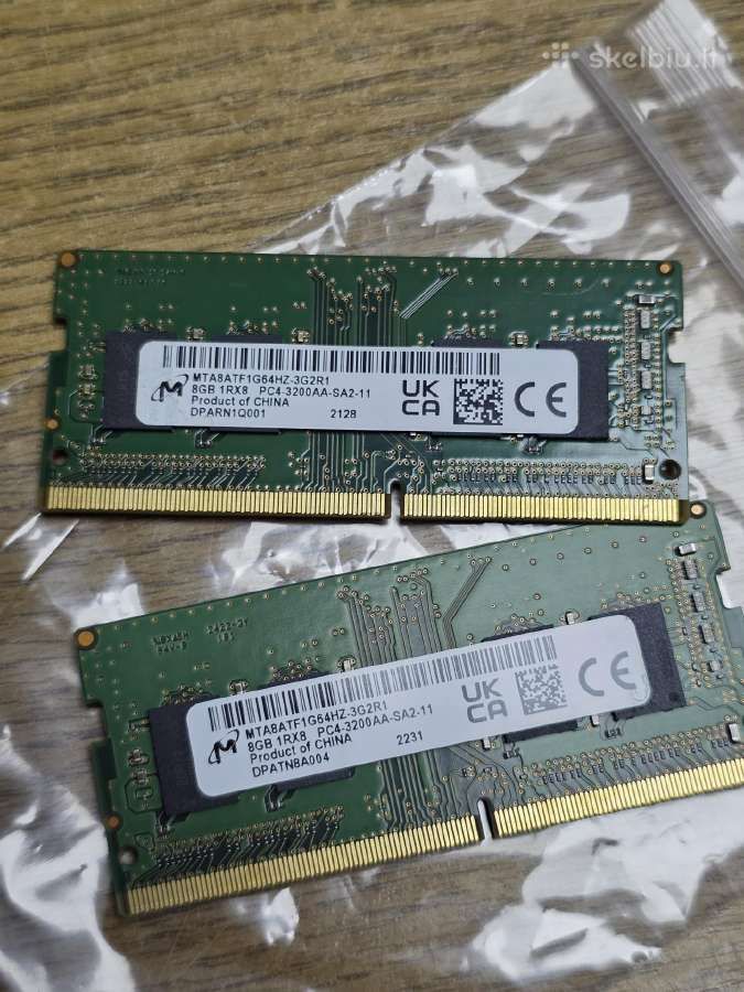 8gb Ddr3 Ddr4 Nesiojamo Kompiuterio Ramai SSD M.2 - nuotraukos Nr. 4