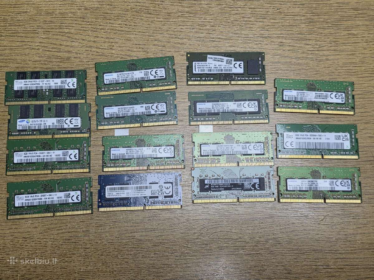 8gb Ddr3 Ddr4 Nesiojamo Kompiuterio Ramai SSD M.2