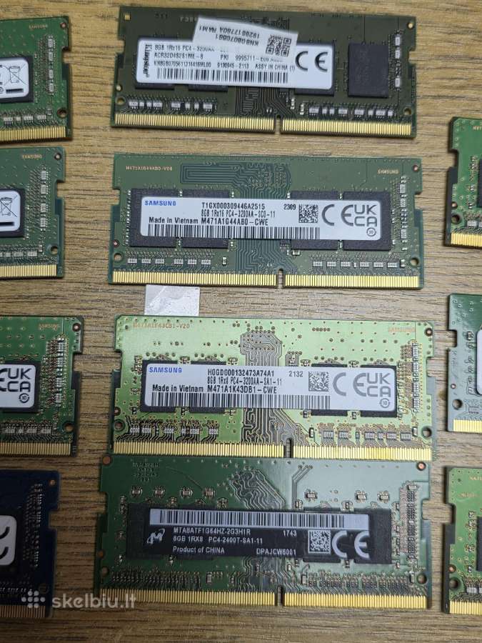 8gb Ddr3 Ddr4 Nesiojamo Kompiuterio Ramai SSD M.2 - nuotraukos Nr. 7