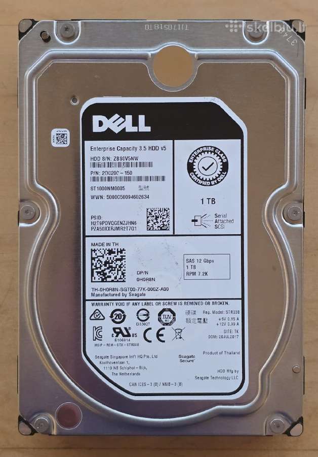 3.5" Sas HDD 73gb-600gb 1tb-10tb 12tb-32tb - nuotraukos Nr. 22