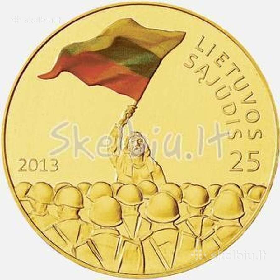 Siulau 25 litu. moneta 2013 m. kaina 15 euru