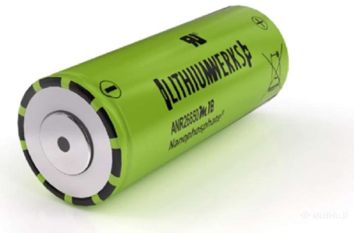 26650 Lifepo4 baterijos 3.3v 2600mah Lithiumwerks - nuotraukos Nr. 3