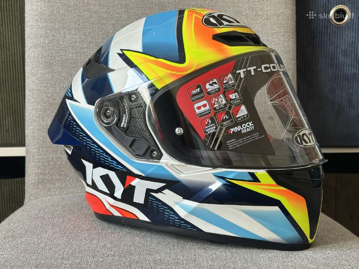 Motociklo šalmas Kyt TT-course dydis M – 80€