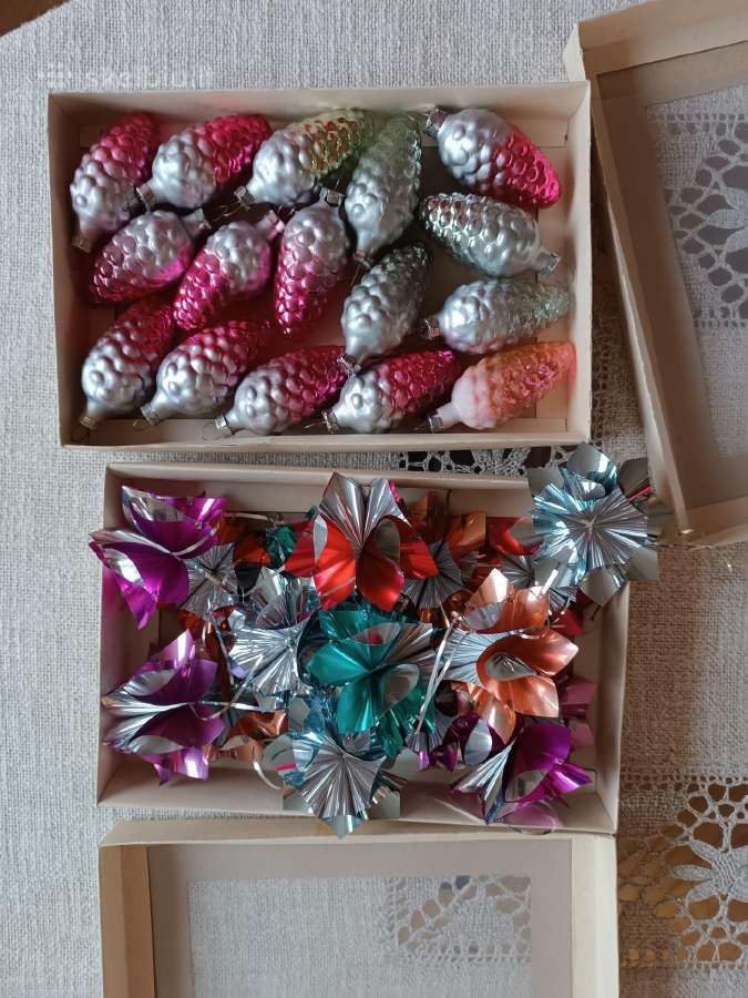 Tarybinių laikų kalėdiniai eglutės žaisliukai - nuotraukos Nr. 2