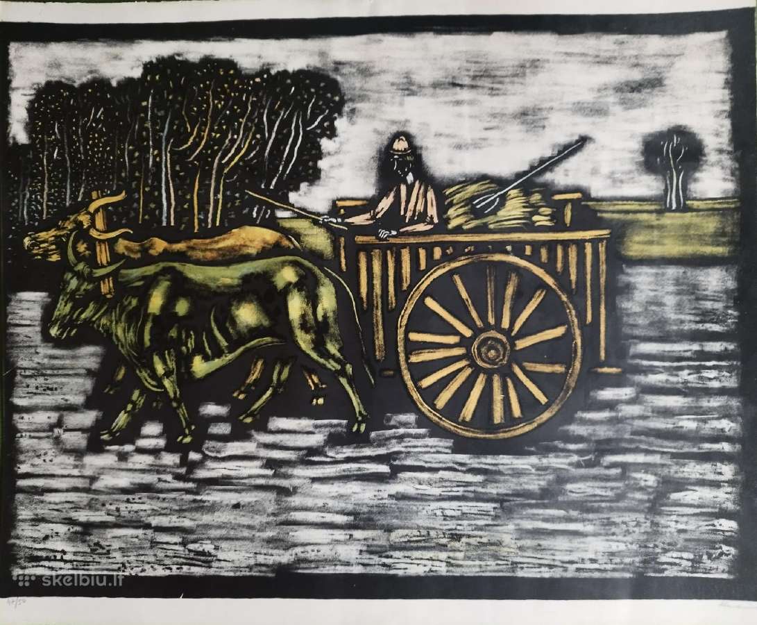 Vytauto Kasiulio reta litografija 47/50