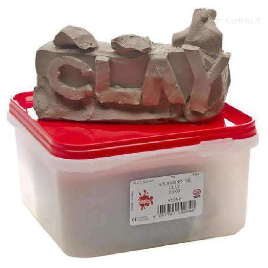 Ore kietėjantis molis 2,5 kg, rudos spalvos, Scola