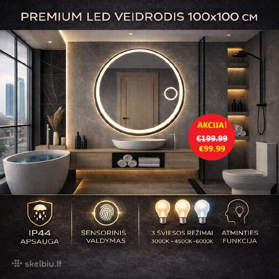 Premium LED veidrodis , LED veidrodziai pigiau - nuotraukos Nr. 3