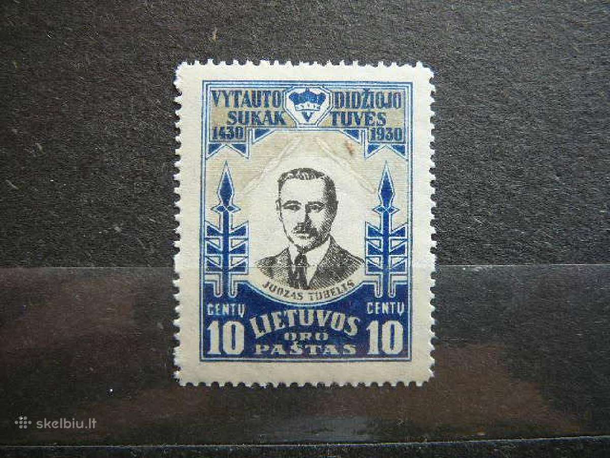 Lietuva 1930 Vytautas J. Tubelis svarus lit308sp