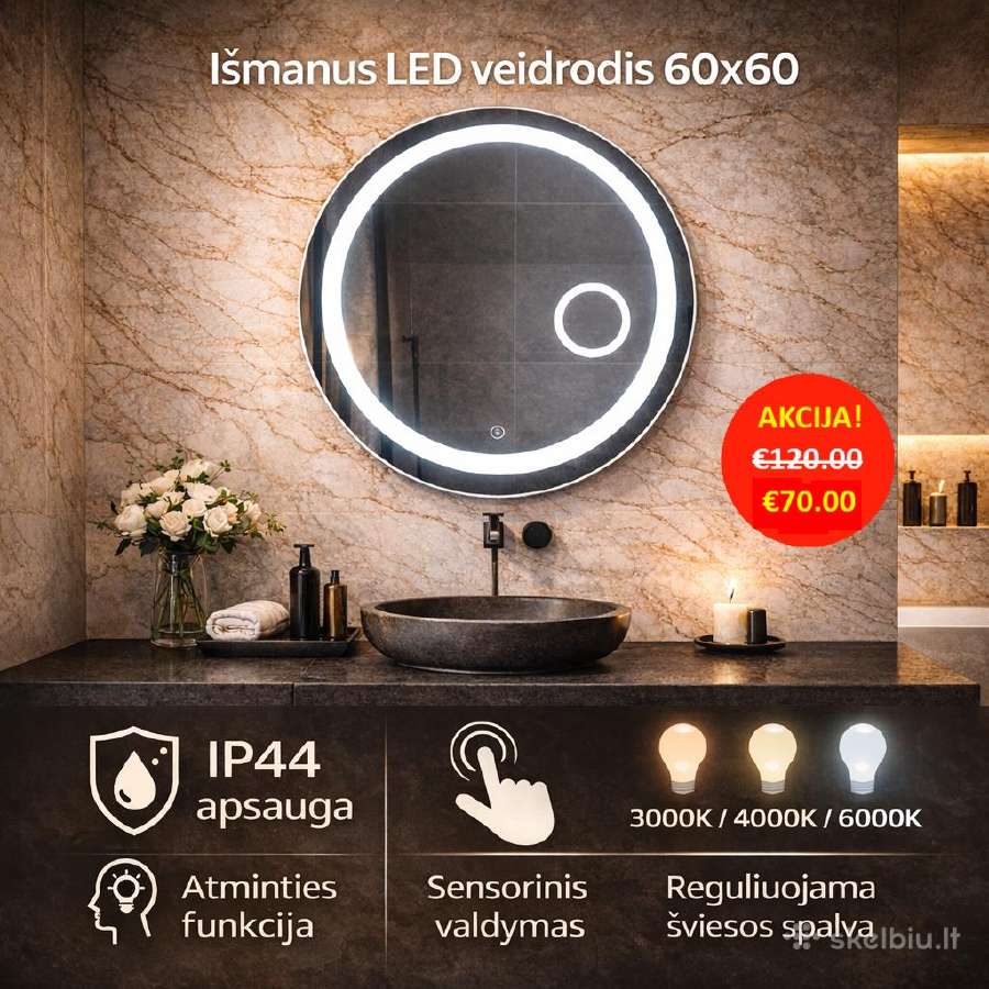 Premium LED veidrodis , LED veidrodziai pigiau - nuotraukos Nr. 8
