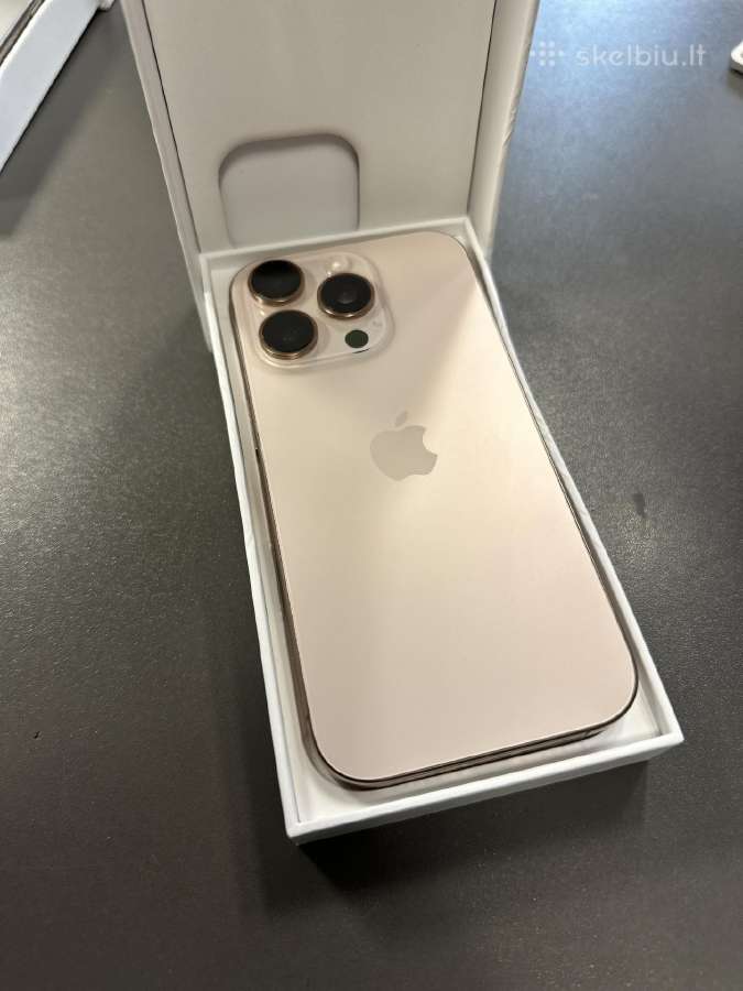 Idealios būklės iPhone 16 Pro 128/256gb, garantija - nuotraukos Nr. 3