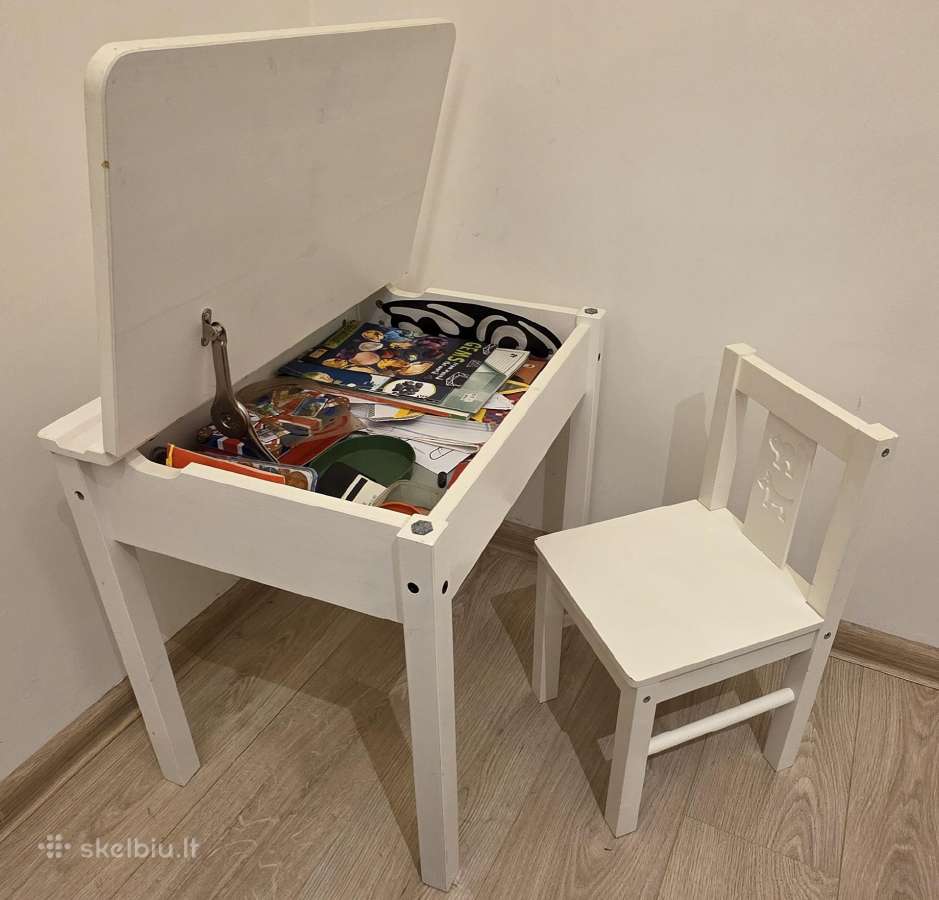 Ikea Sundvik vaikiškas stalas ir kėdutė
