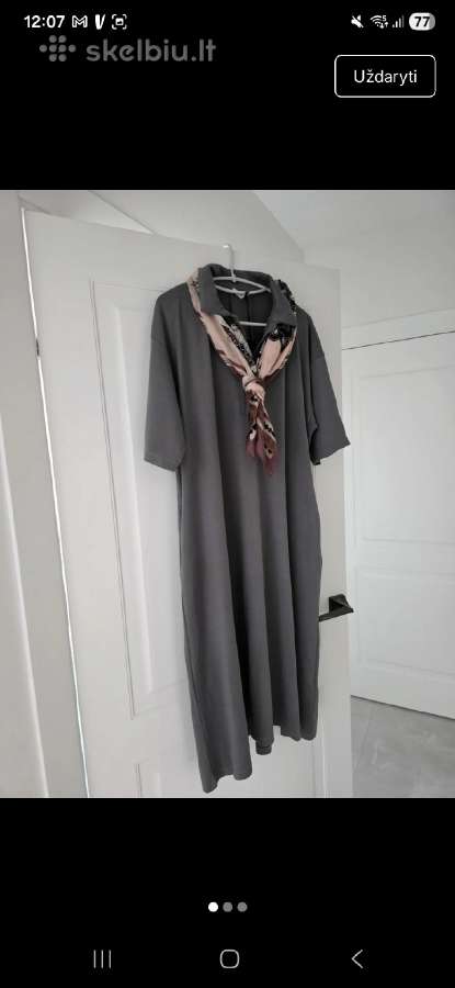 Pilka polo suknelė