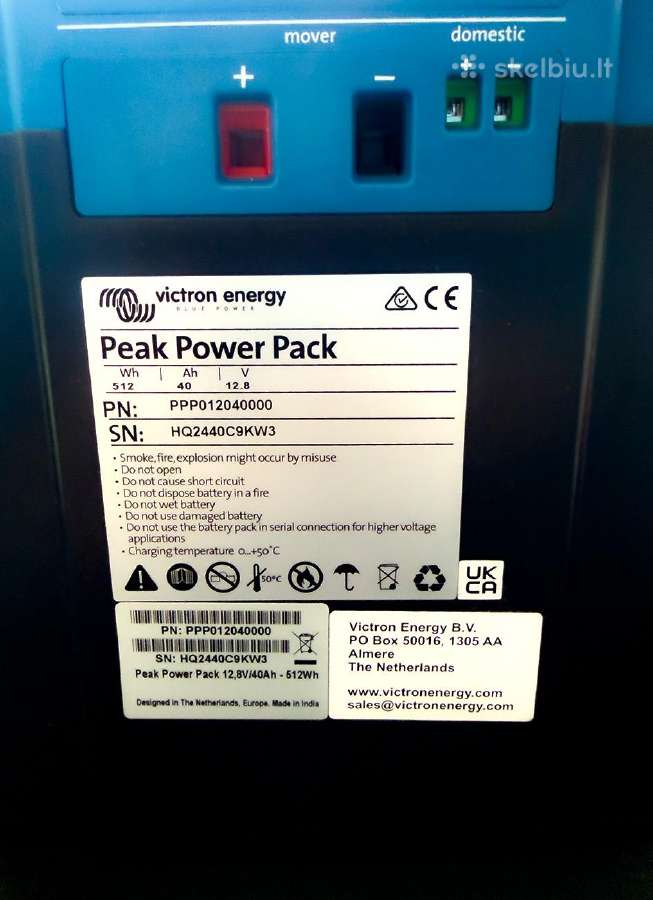 Profesionalus Victron Peak Power Pack 12,8v 512wh - nuotraukos Nr. 8