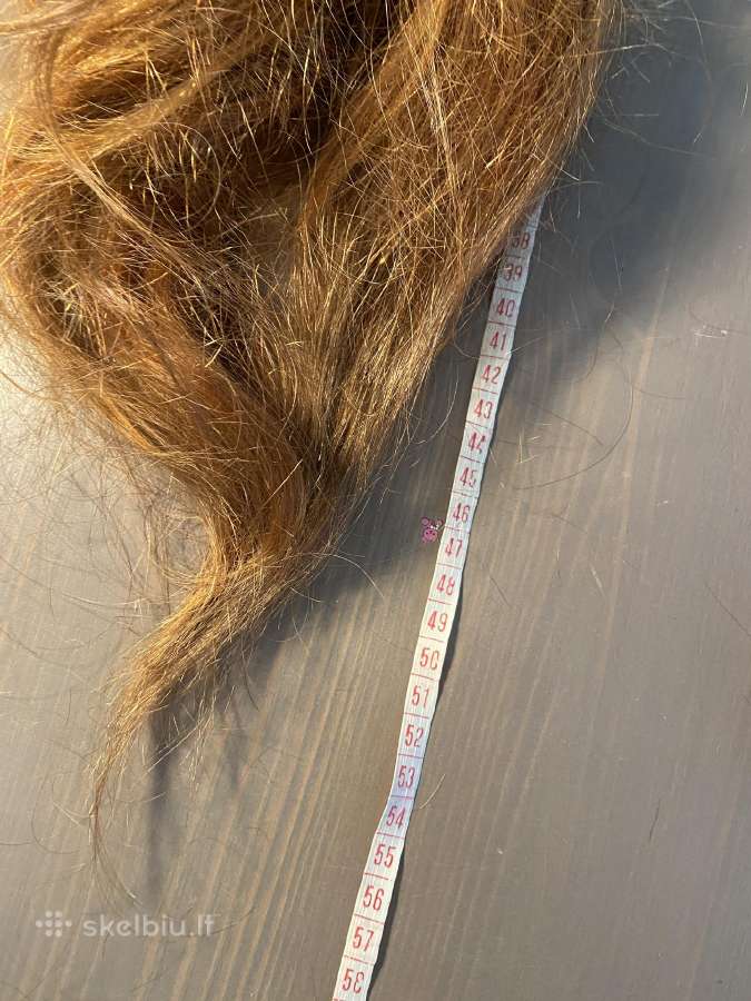 100% Natūralūs raudono spalvos plaukai, 73 g. - nuotraukos Nr. 2