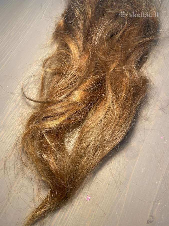 100% Natūralūs raudono spalvos plaukai, 73 g. - nuotraukos Nr. 4