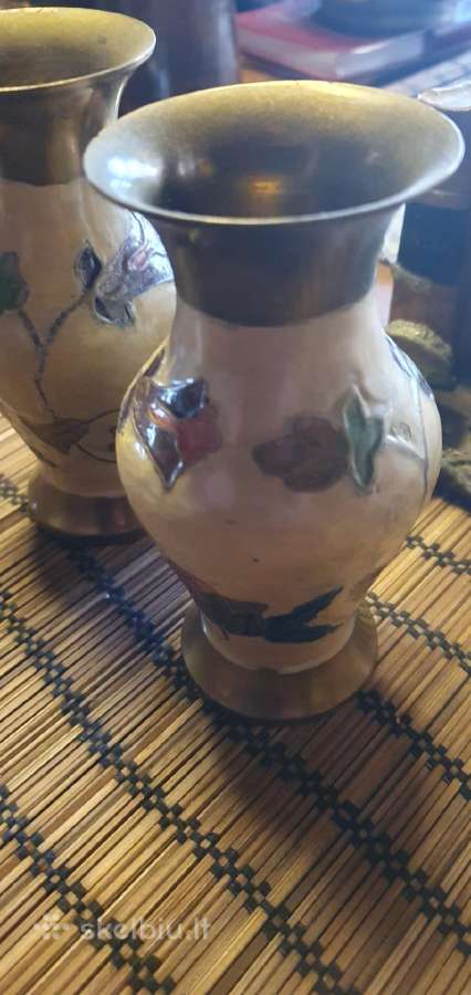 Vintažinis žalvario ir „cloisonn“ emalio - nuotraukos Nr. 4