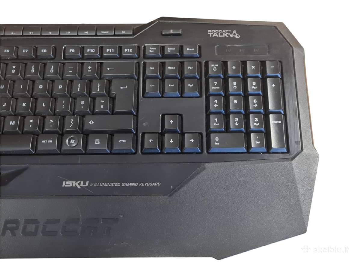Roccat Isku Roc-12-720 Illuminated Gaming Keyboard - nuotraukos Nr. 12