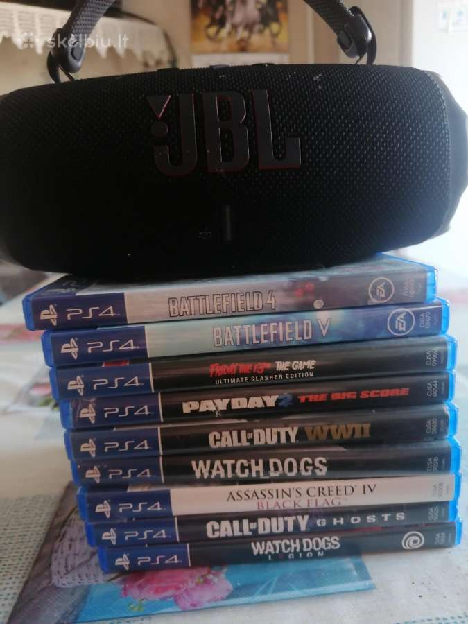 Ps4 žaidimai ir jbl charge 6