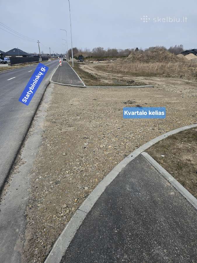 17a sklypas Šlapšilėje, asfaltuota Statybininkų g. - nuotraukos Nr. 3
