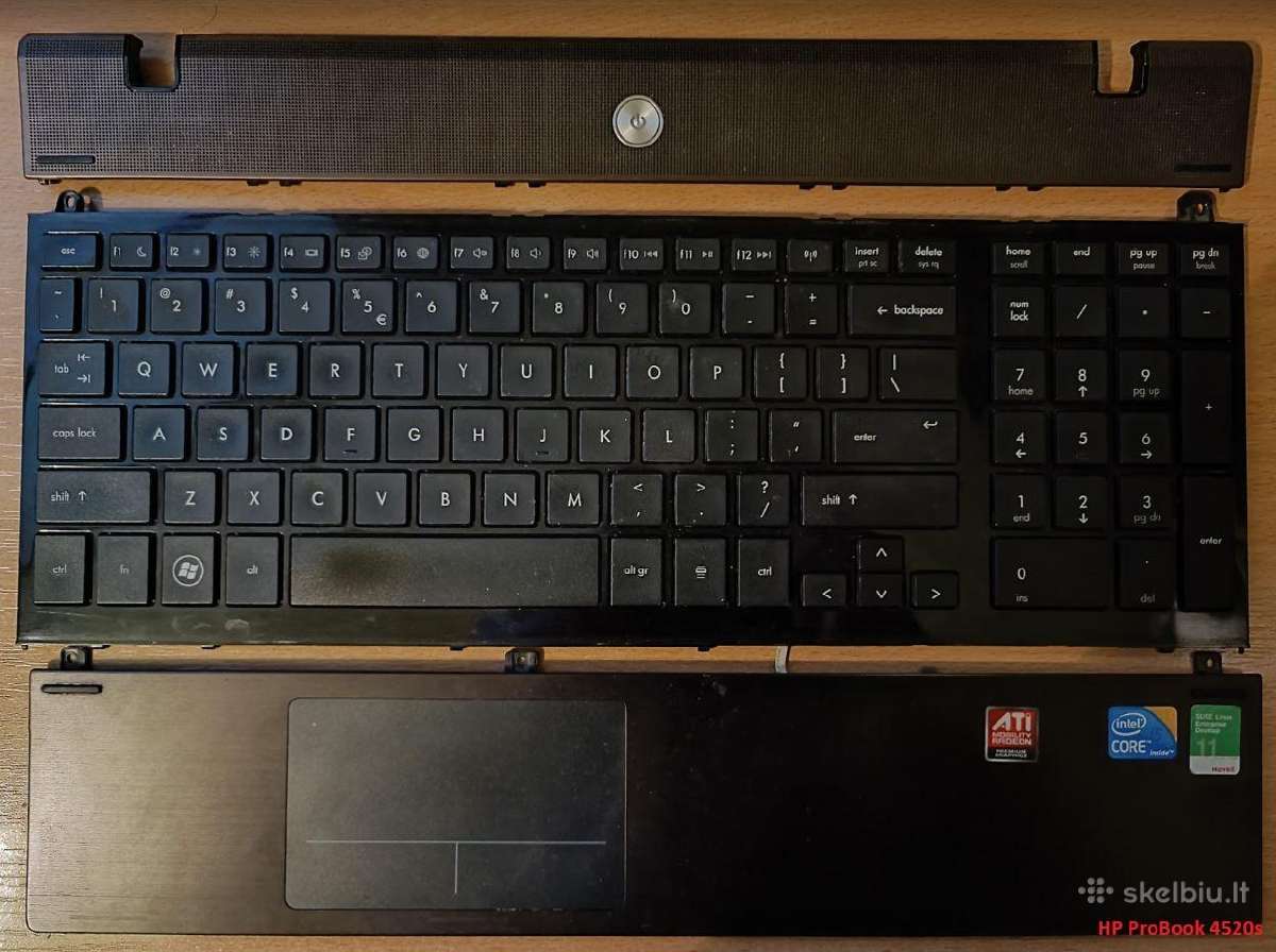 Nešiojamo kompiuterio klaviatūros ir Tp