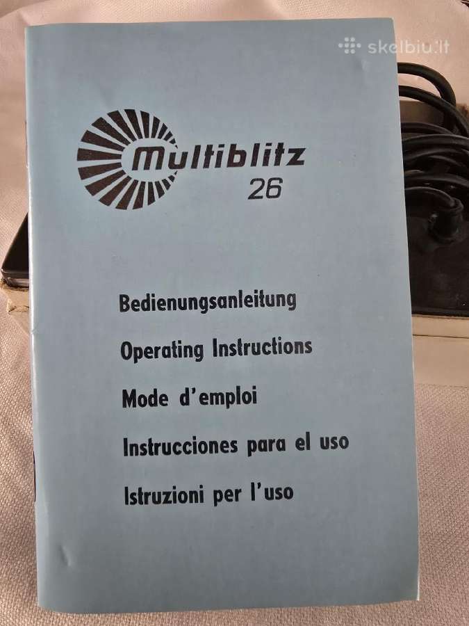 Vintažinė „Multiblitz 26“ blykstė. - nuotraukos Nr. 4