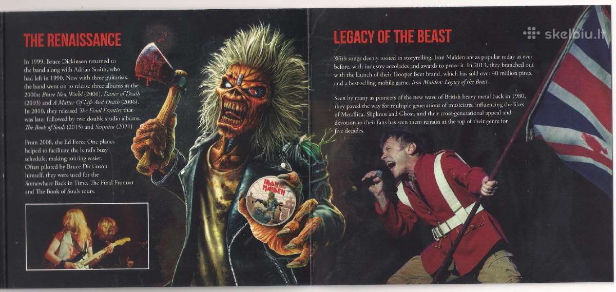 Muzikos legendos- Iron Maiden 2025 Jk 5£ Bu moneta - nuotraukos Nr. 5