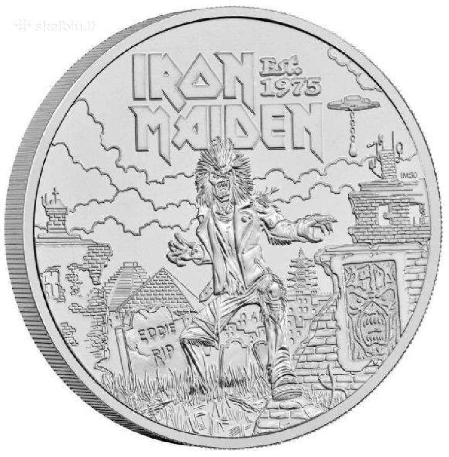 Muzikos legendos- Iron Maiden 2025 Jk 5£ Bu moneta - nuotraukos Nr. 8