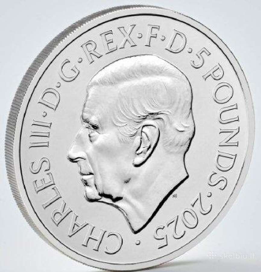 Muzikos legendos- Iron Maiden 2025 Jk 5£ Bu moneta - nuotraukos Nr. 9