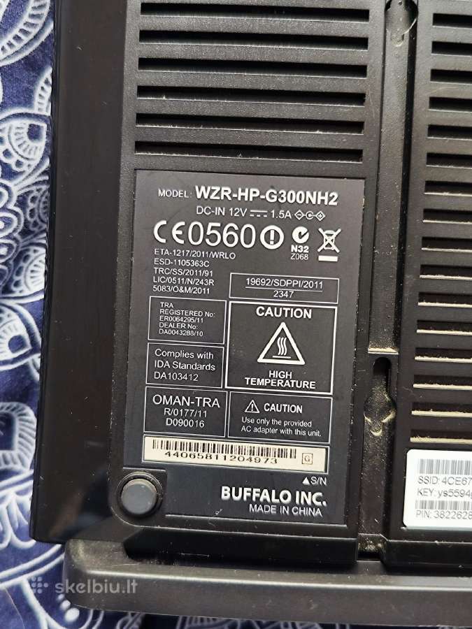 Maršrutizatorius 1gbps, Wi-fi N 2.4/5ghz Buffalo - nuotraukos Nr. 4