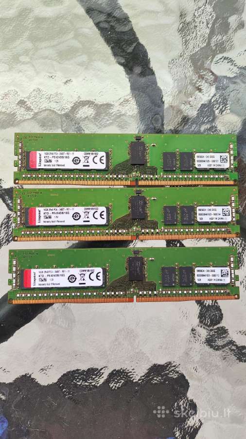 16gb Ddr4 x3 Ecc RAM. Kingston.