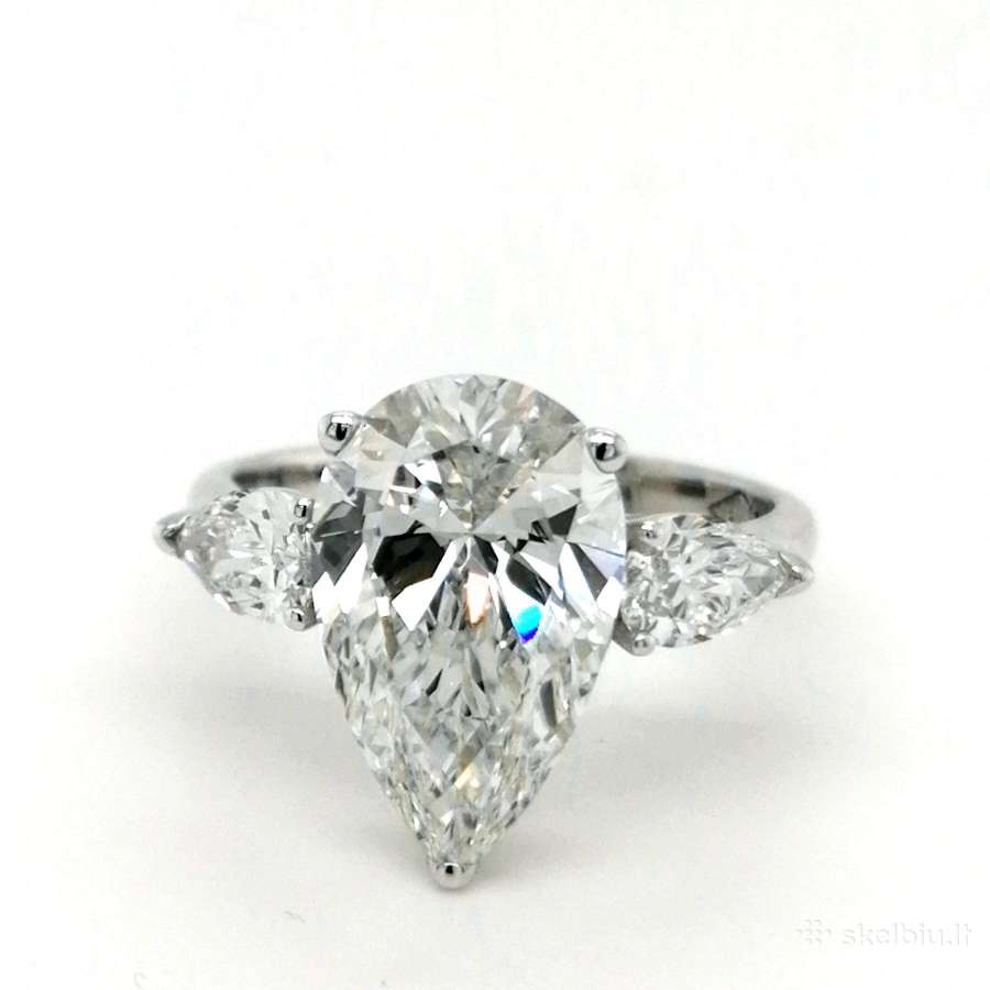 Aukso žiedas su LG deimantais (4,79ct) - nuotraukos Nr. 4