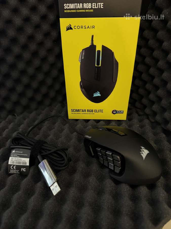 Corsair Scimitar Rgb Elite žaidimų pelė