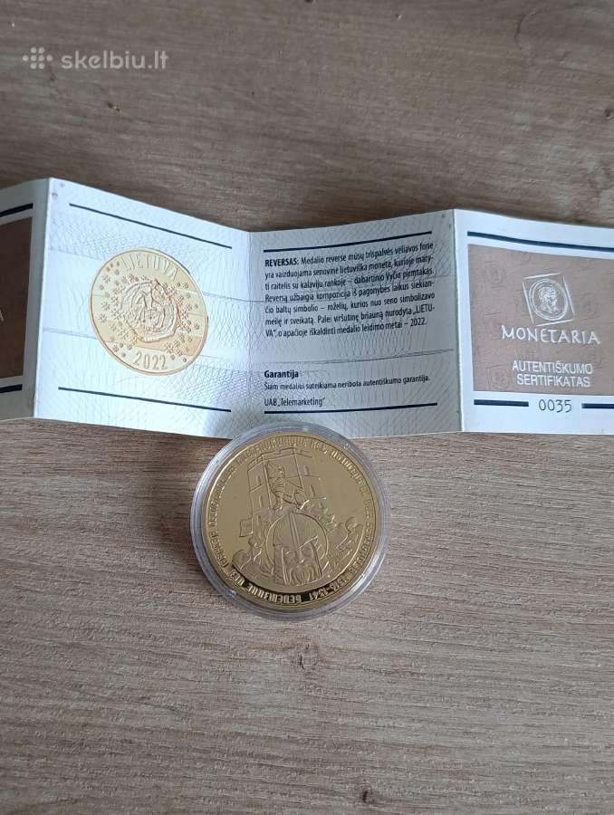 Monetarija paauksuoti medaliai - nuotraukos Nr. 12