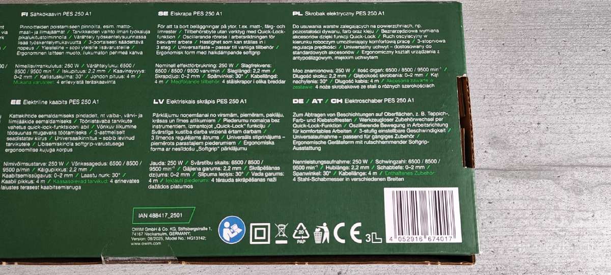 Elektrinis grandiklis Parkside Pes 250 A1 - nuotraukos Nr. 6