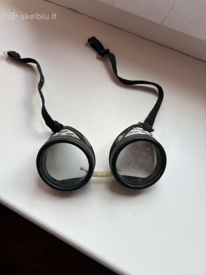 Retro motociklininko akiniai apsauginiai akiniai