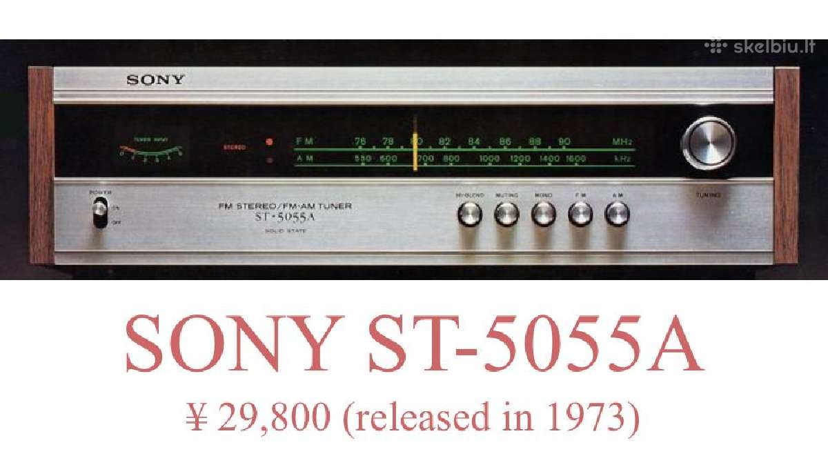 Sony Ta-1055 stiprintuvas St-5055 tiuneris - nuotraukos Nr. 3